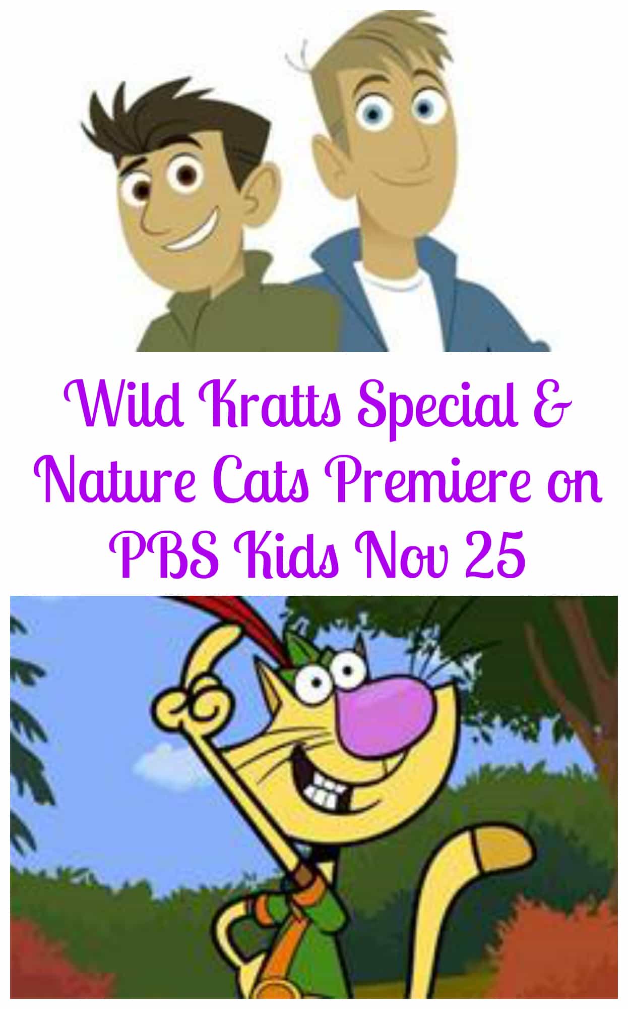 Wild Kratts Holiday Special & Nature Cat Premieres Nov 25