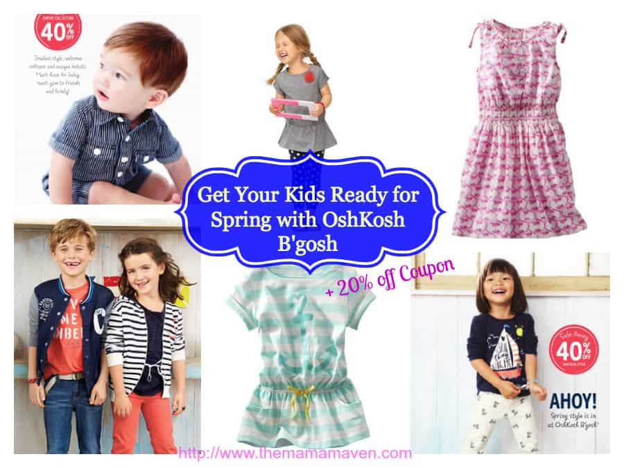 Get Your Kids Ready for Spring with OshKosh B'gosh (+ a 20% off Coupon ...