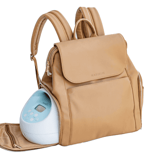 vegan leather breast pump bag