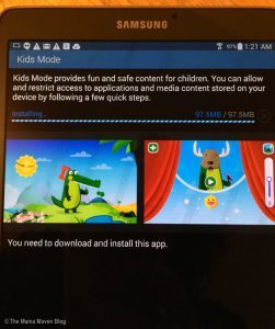 Samsung Galaxy Tab S/S2 Review: Setting Up Kids Mode