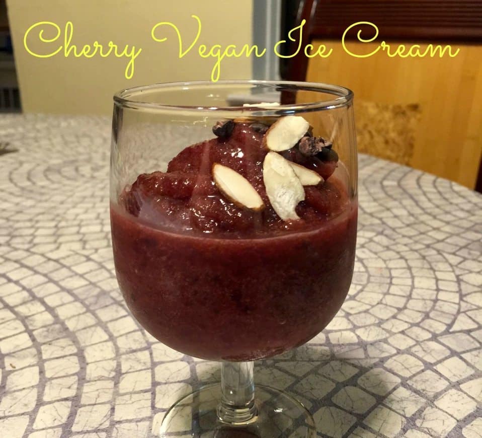 Cherry Vegan Ice Cream With Just 4 Ingredients 1564