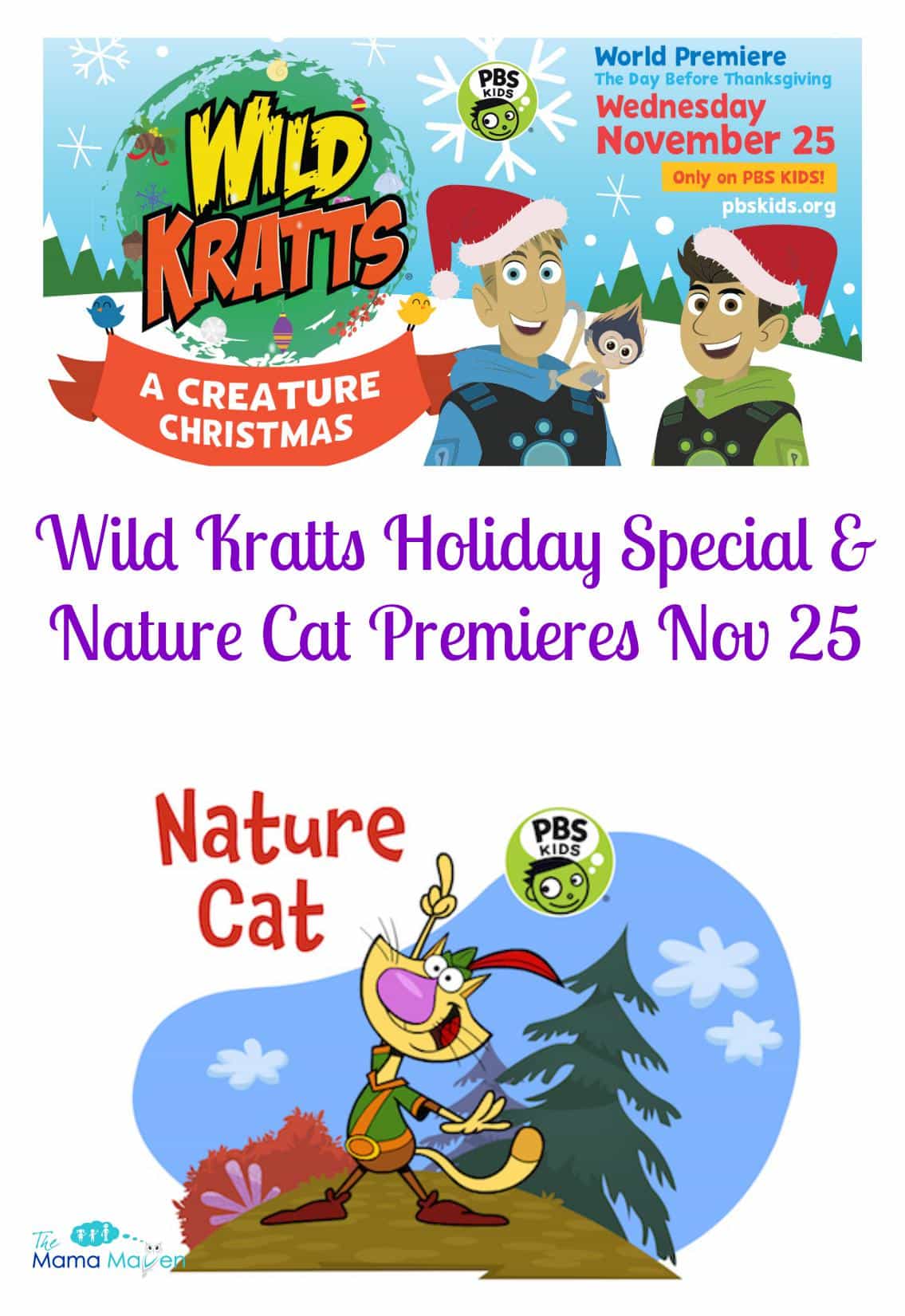 Wild Kratts Holiday Special & Nature Cat Premieres Nov 25