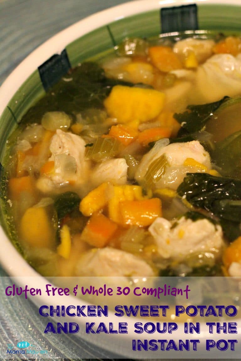 Chicken Sweet Potato and Kale Soup (Instant Pot Recipe)