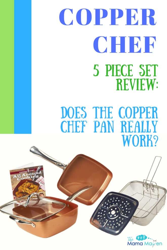 Copper Chef 5-Piece Square Pan Set, Copper, 9.5