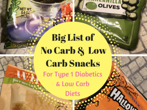 No Carb & Low Carb Snacks for Type 1 Diabetic Kids or Adults or Low ...