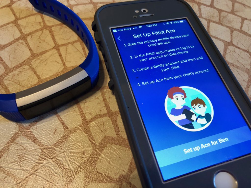 set up fitbit for child