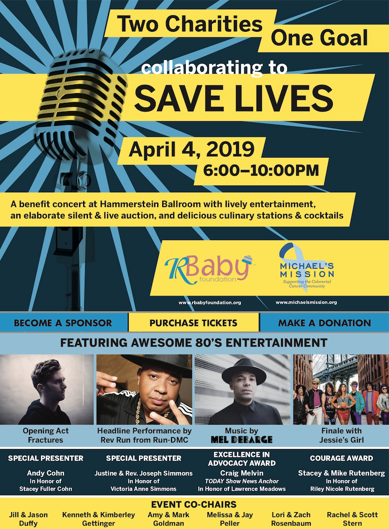 80's Themed Saving Lives Benefit Concert April 4 in NYC