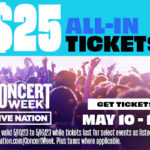 Get $25 Tickets for Concert Week