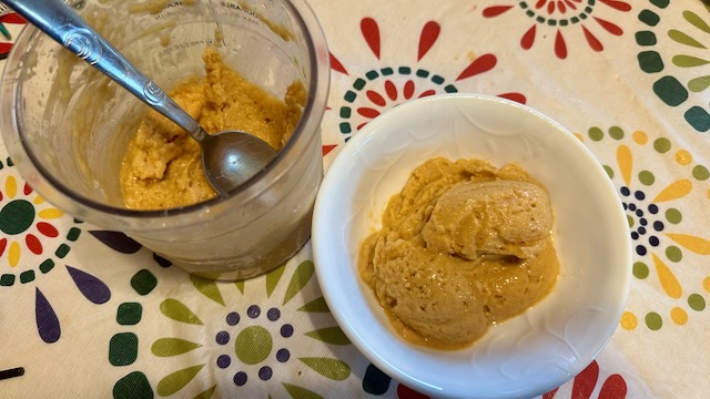 Non-Dairy Pumpkin Spice Ice Cream (Ninja CREAMi Recipe) - The Mama