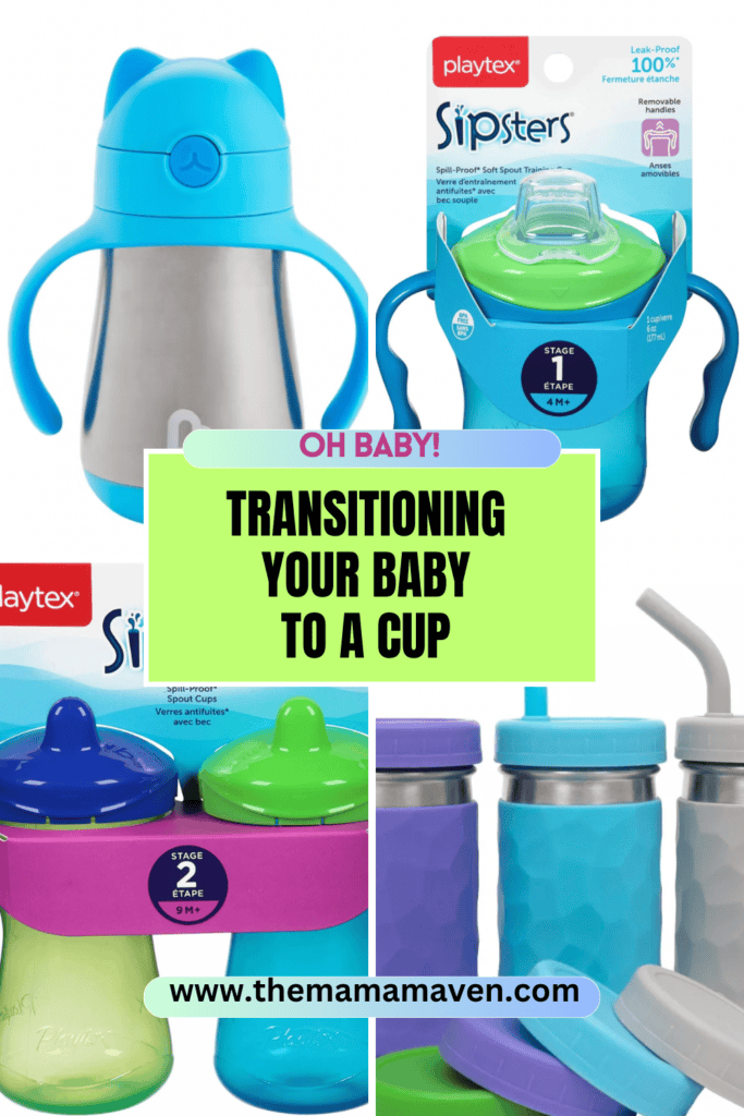 Transitioning your baby to a cup